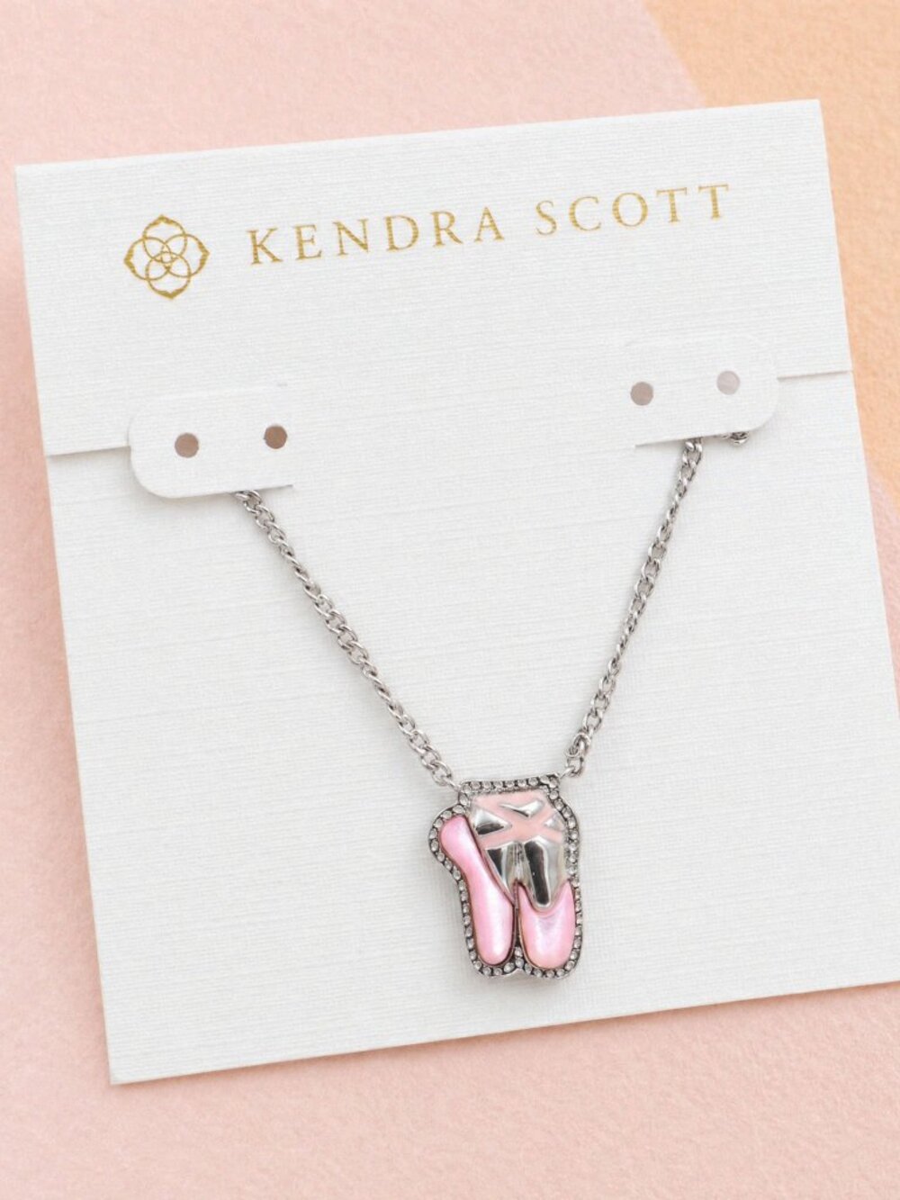 Kendra Scott - Ballet Blush Mother-of-Pearl Silver Necklace - NEW
